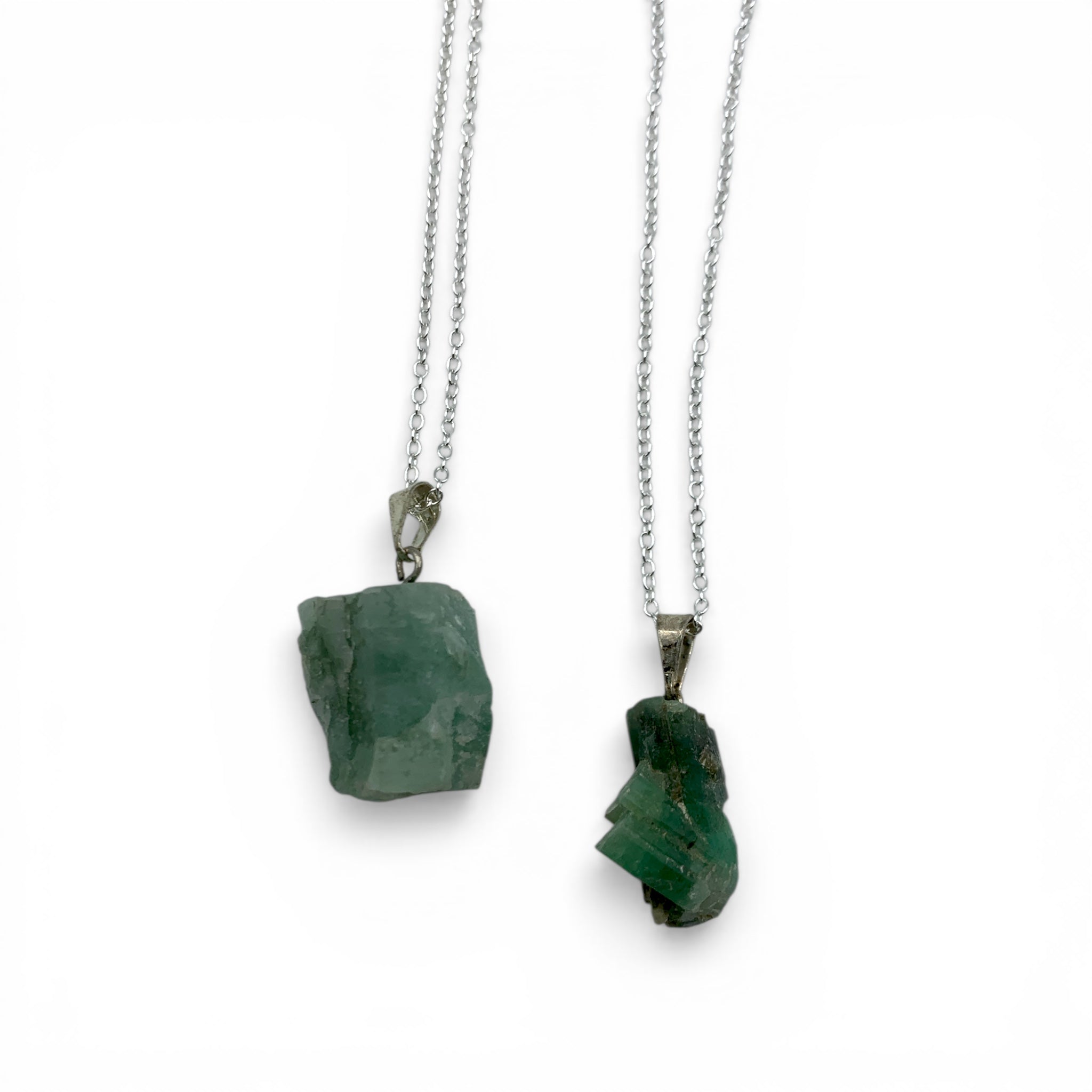 Necklace - Emerald Raw $35